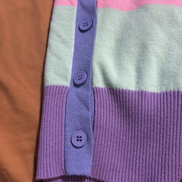 English Factory Wiman’s Multicolor Striped Cardigan - Picture 12 of 12
